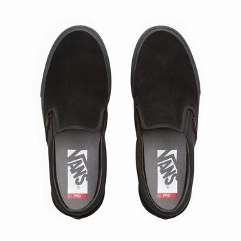 Damske Slip On Tenisky Vans Pro Čierne VA37EMFZG